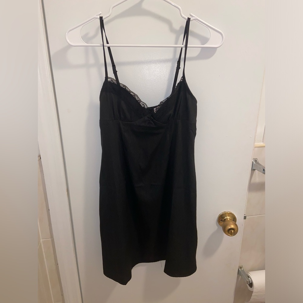 Black mini dress